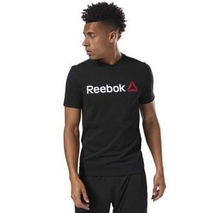 Reebok QQR Linear Read Short Sleeve T Shirt Size L